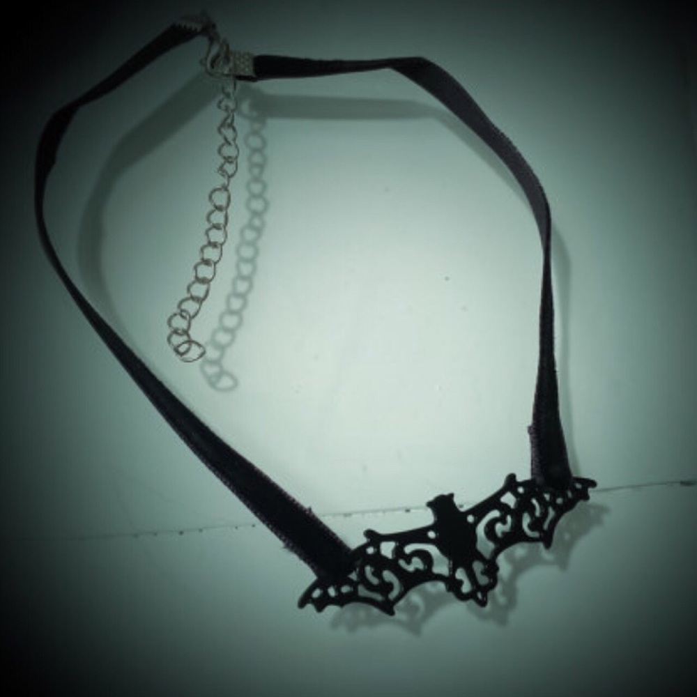 Cute Spooky Bat Velvet Choker
